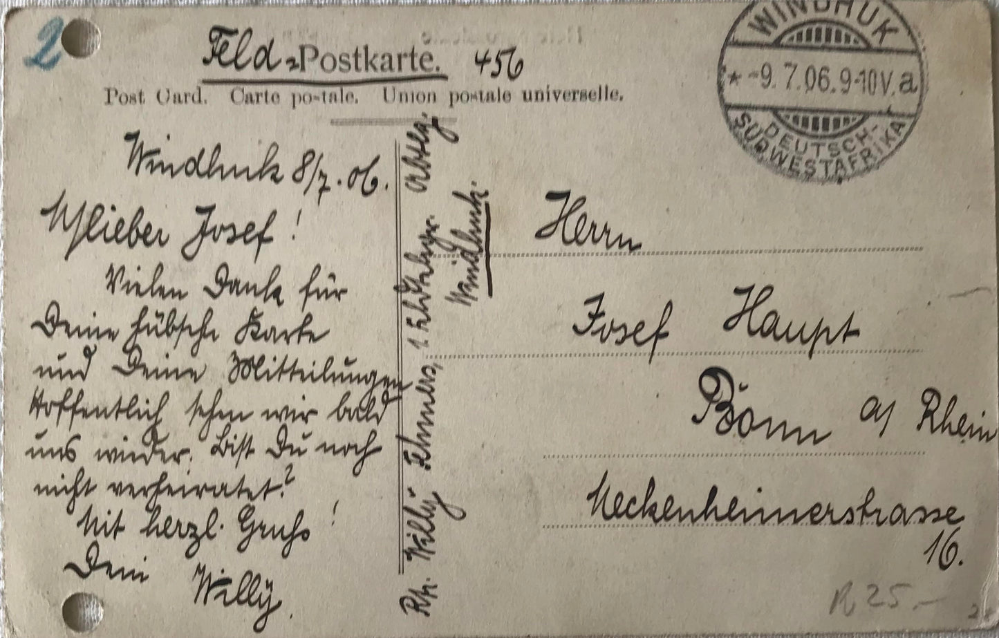 PC Tribes 2.6. DSWA Postkarte - Herero Grossleute / GSWA Chiefs - rare