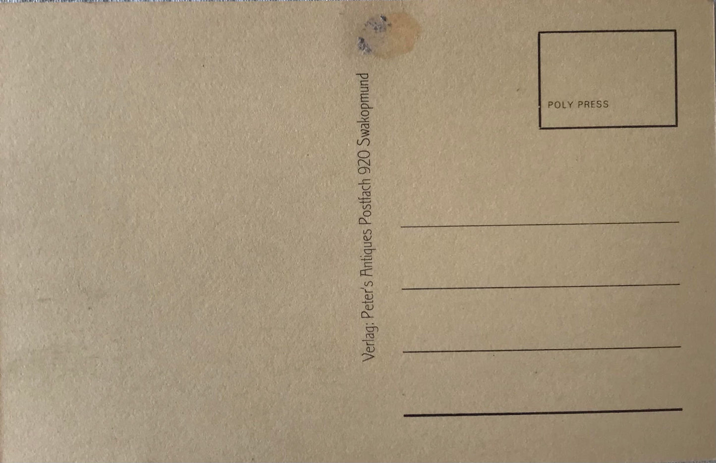 PC Tribes 3.8. DSWA Postkarte - Gruss aus Deutsch-Südwestafrika / GSWA postcard - greetings from German Southwestafrica