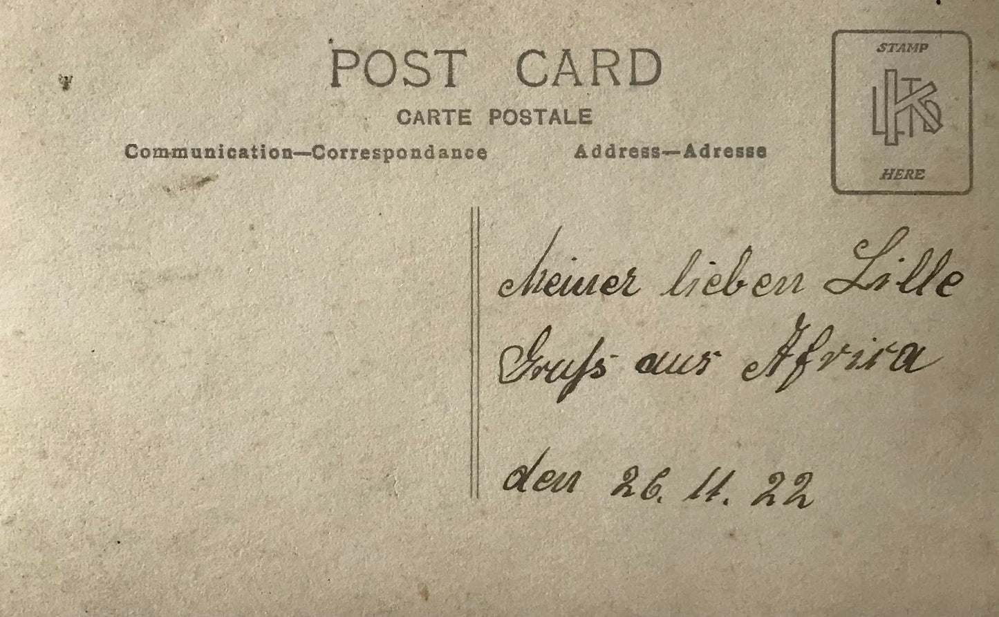 PC Tribes 7.8. DSWA Postkarte - Hottentottendorf 1922 / GSWA Poscard - Hottentotten village 1922