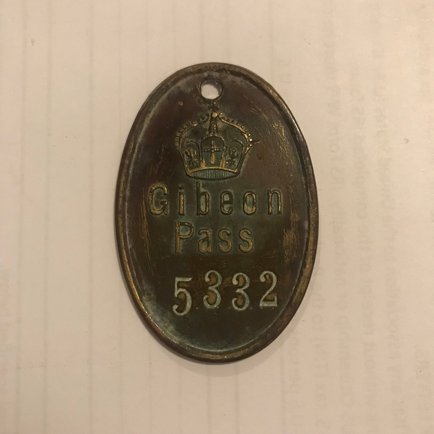 GSWA Pass token: Gibeon Pass 5332