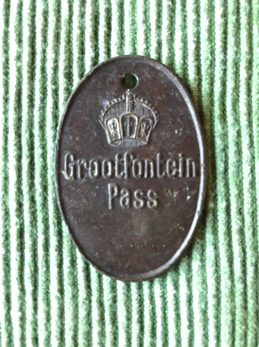 GSWA Pass token: Grootfontein Pass blank
