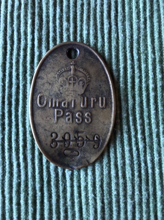 GSWA Pass token: Omaruru Pass 3959 reissued