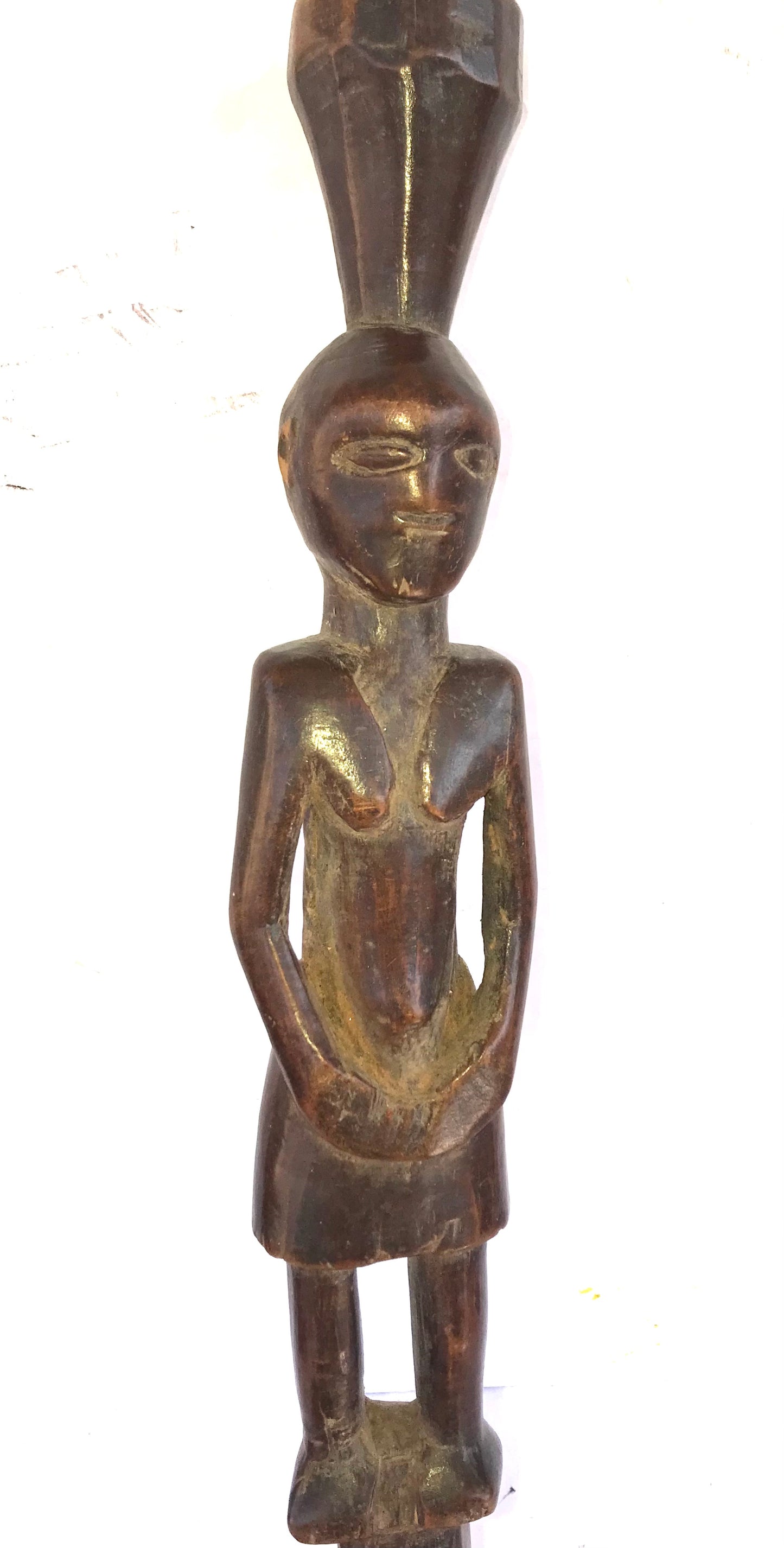 3.061 African Art: Tanzania - Nyamwezi tribe - Scepter / walking stick - 34cm