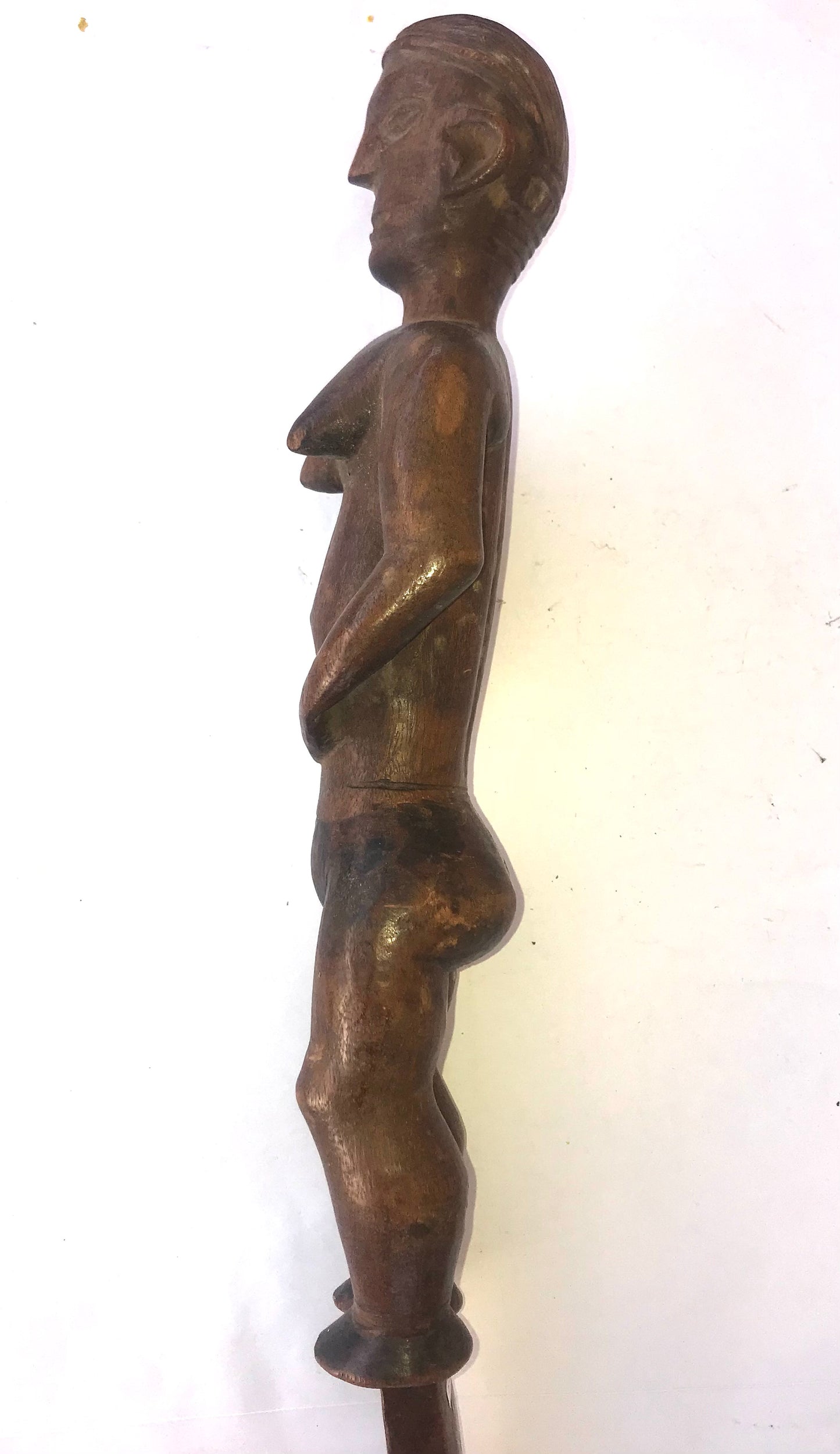 3.086 African Art: Angola - Tschokwe tribe - Protection Scepter - 52cm