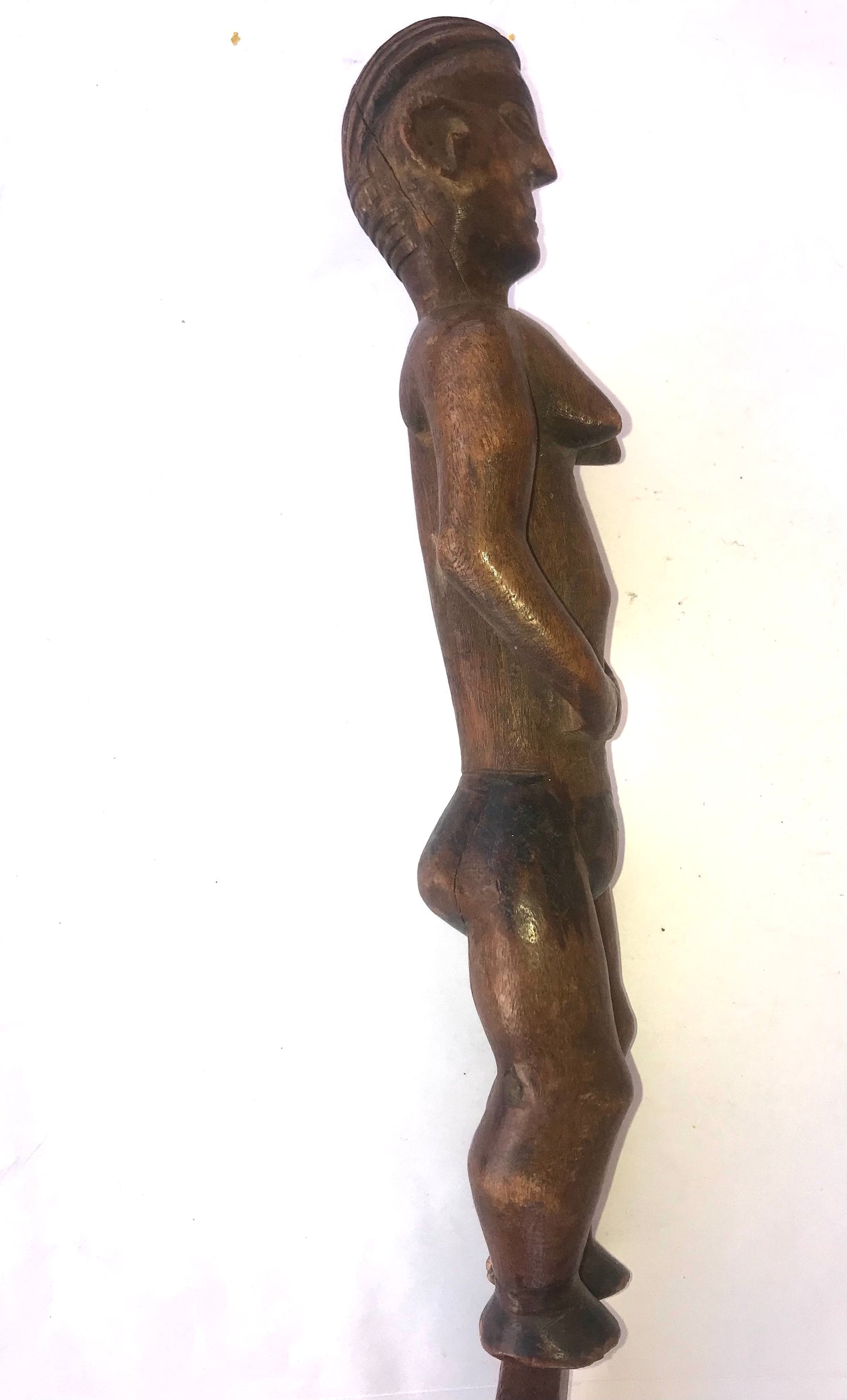 3.086 African Art: Angola - Tschokwe tribe - Protection Scepter - 52cm