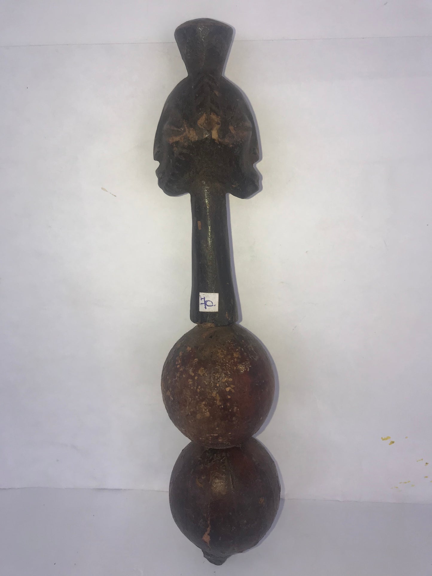 4.070 African Art: Kongo - Bahemba tribe - Musical rattle - 20cm