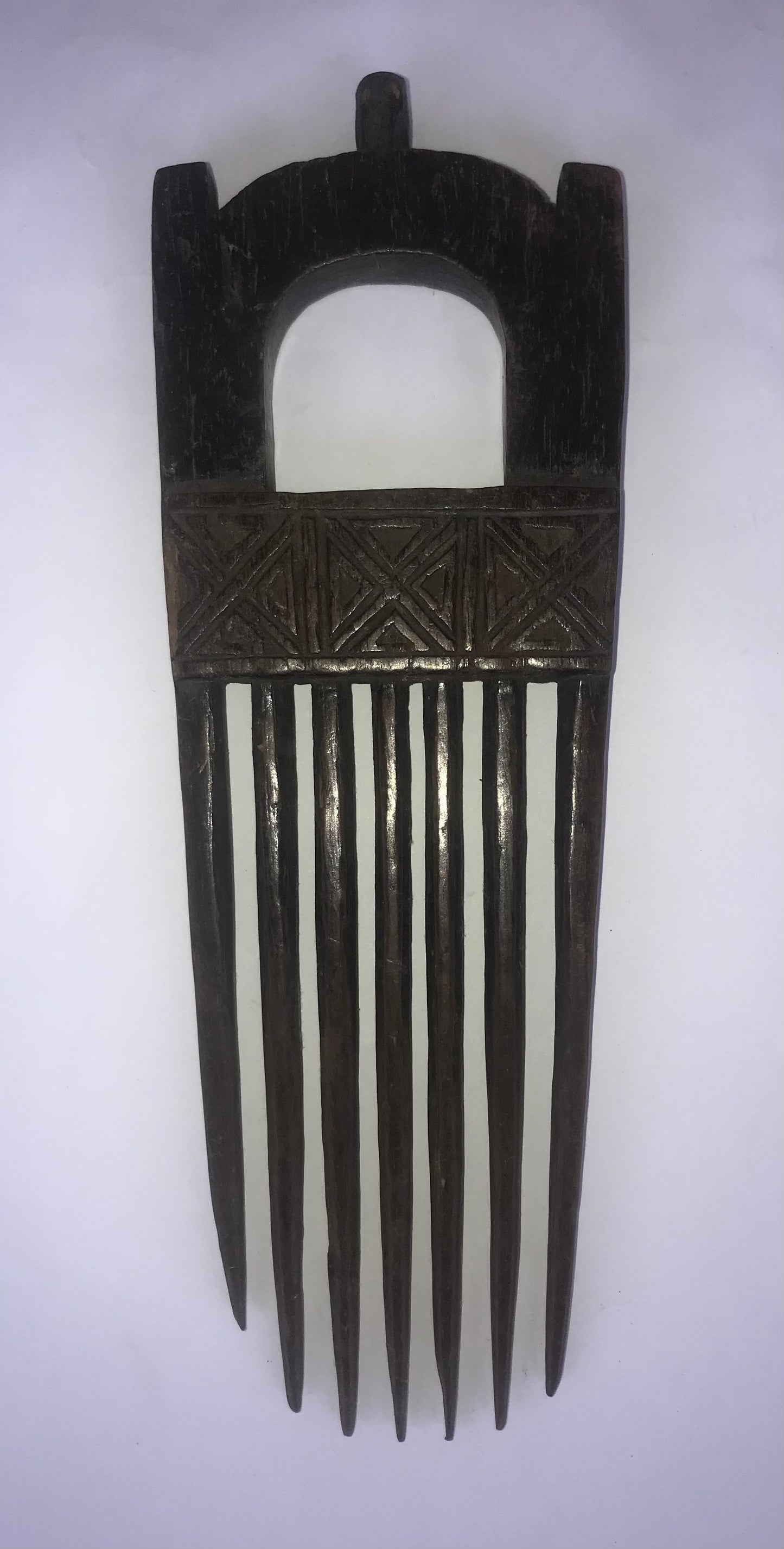 4.274.1 African Art: Angola - Tschokwe tribe - Wedding comb - 20cm