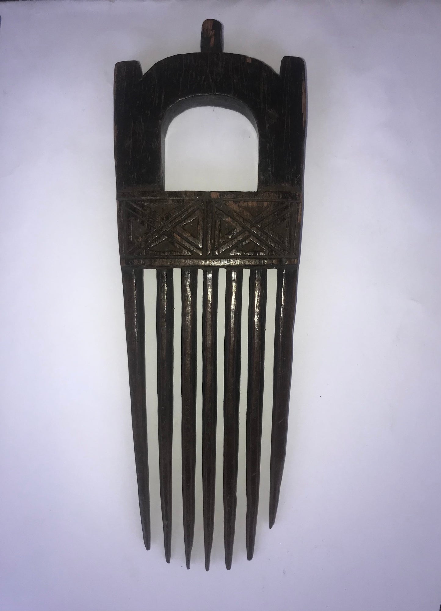 4.274.1 African Art: Angola - Tschokwe tribe - Wedding comb - 20cm