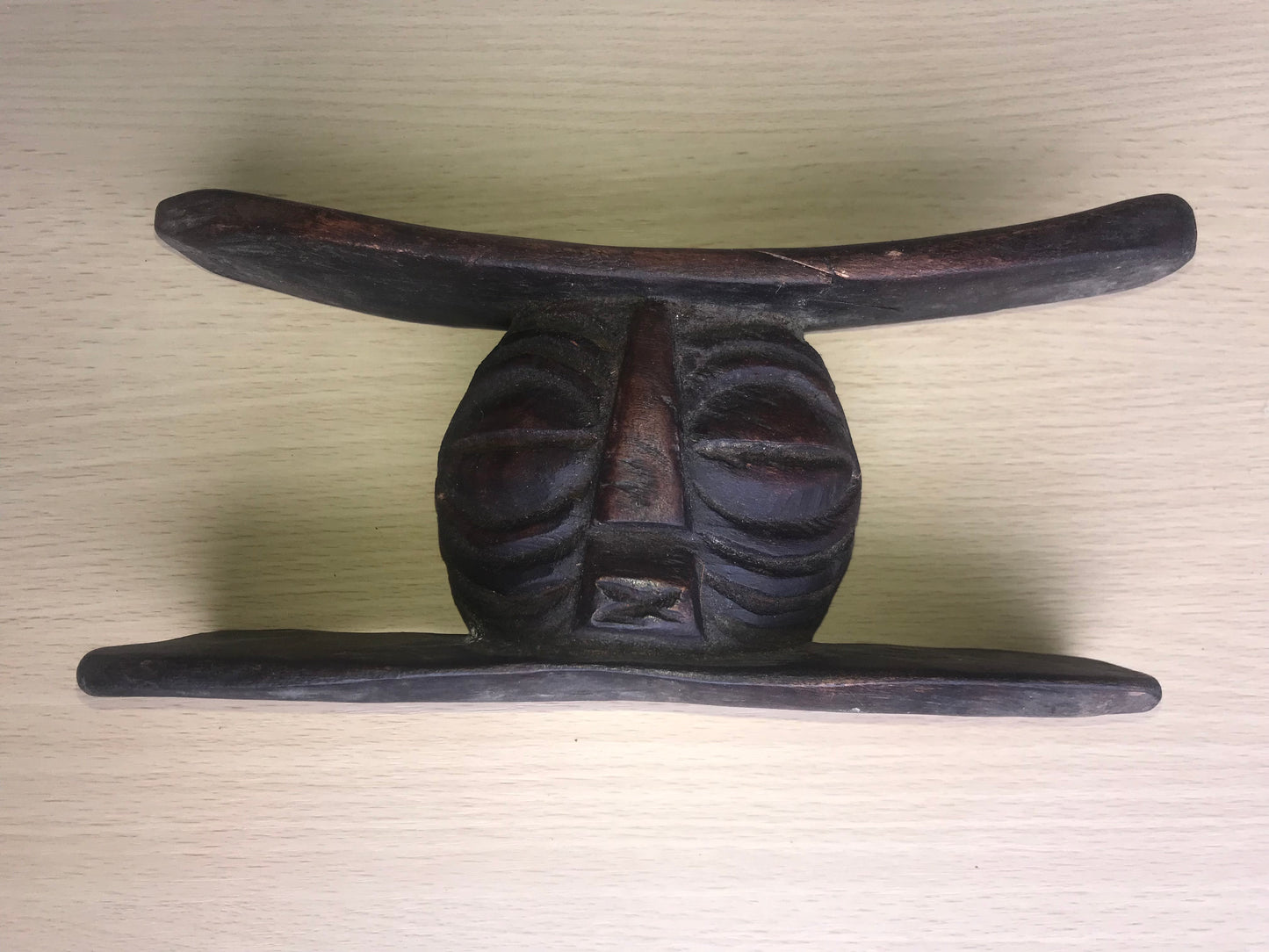 7.2229 African Art: Kongo - Basonge tribe - traditional neckrest - 12cm