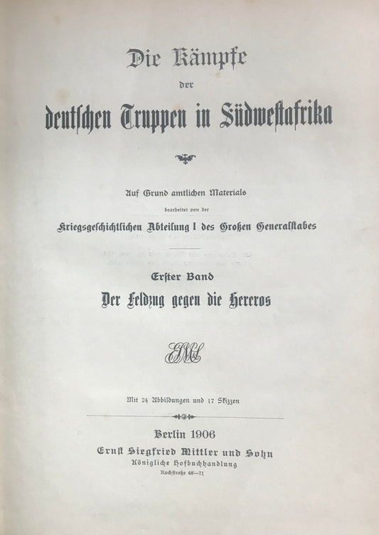 Book 0001 - DSWA - Die Kämpfe der deutschen Truppen in Südwestafrika - 1907