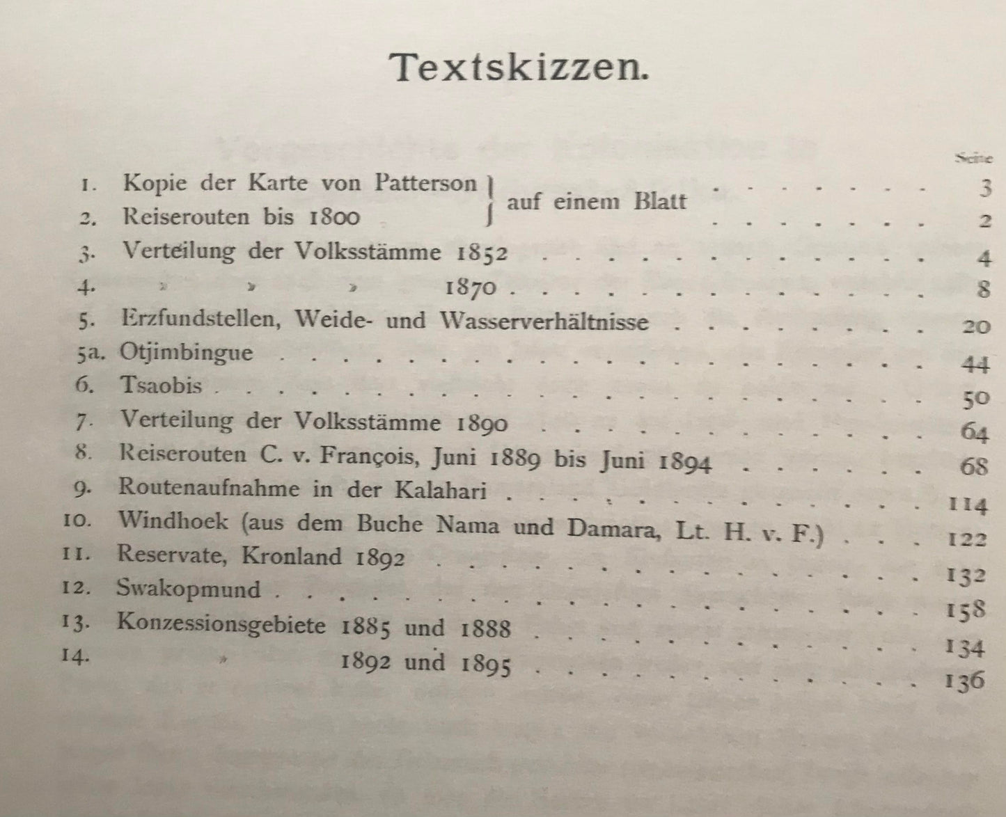 Book 0014 - Deutsch Südwest=Afrika. C.v.François - Nachdruck in Leder gebunden, 1993 Verlag : Peter's Antiques