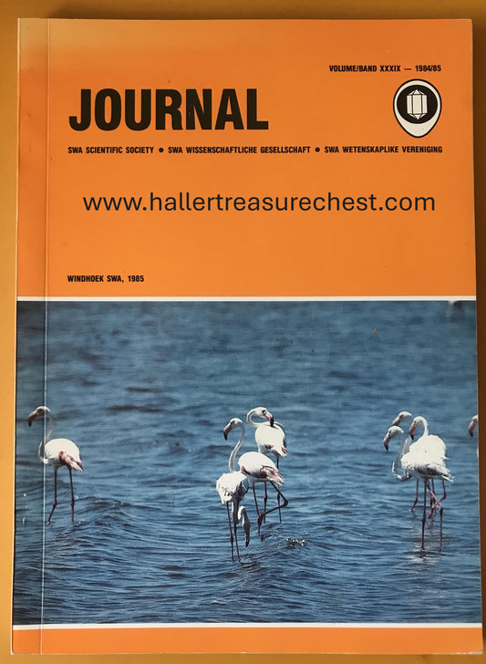 Book 2.4. Journal SWA Wissenschaftliche Gesellschaft, Bank XXXIX, 1984/85 / Journal SWA Scientific Society