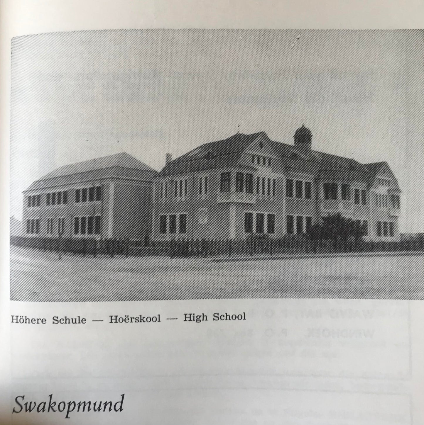 Book 2.16. SWA - Swakopmund 1958/59 - dreisprachiges Jahrbuch / trilingual annual