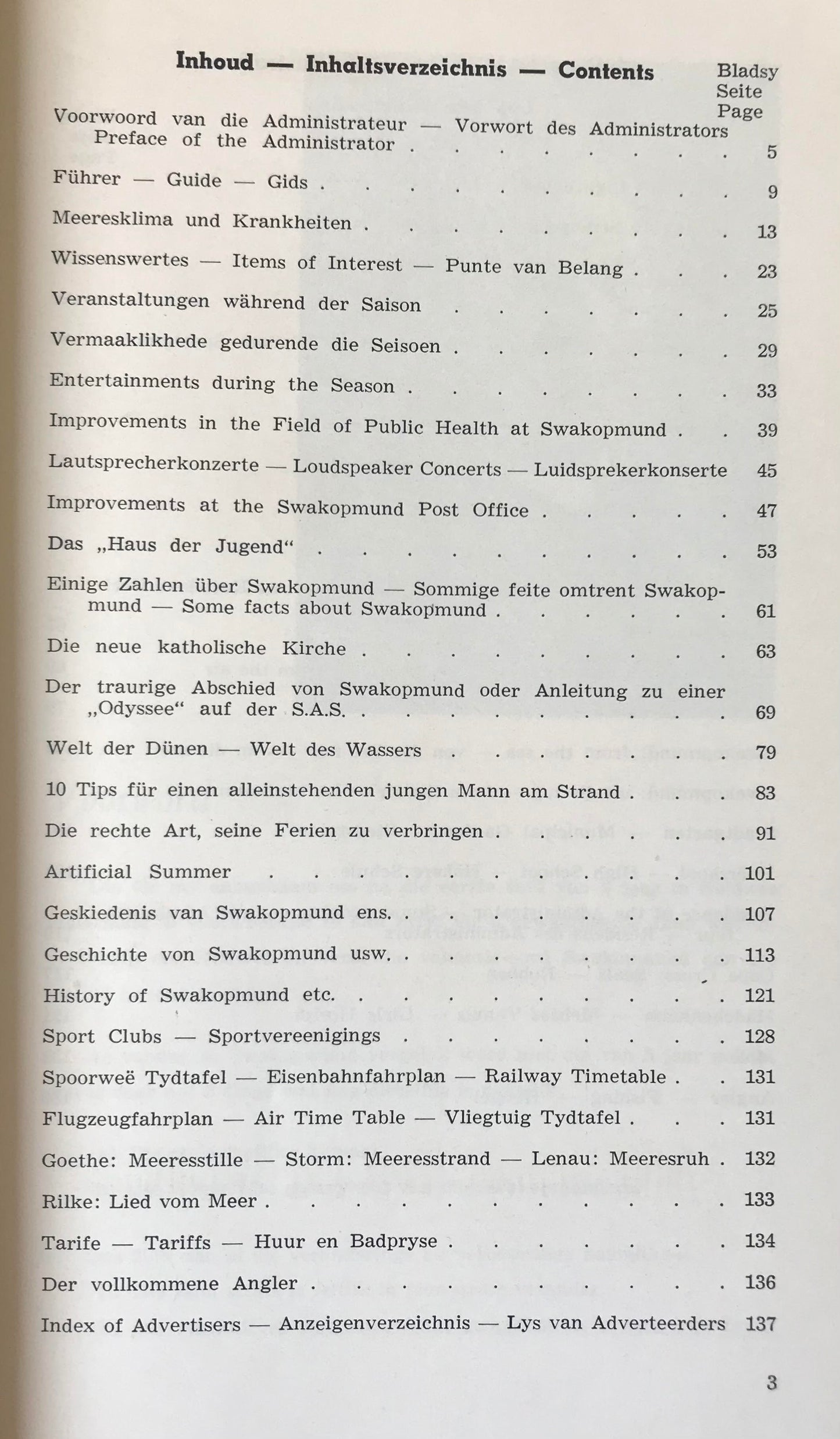 Book 2.16. SWA - Swakopmund 1958/59 - dreisprachiges Jahrbuch / trilingual annual