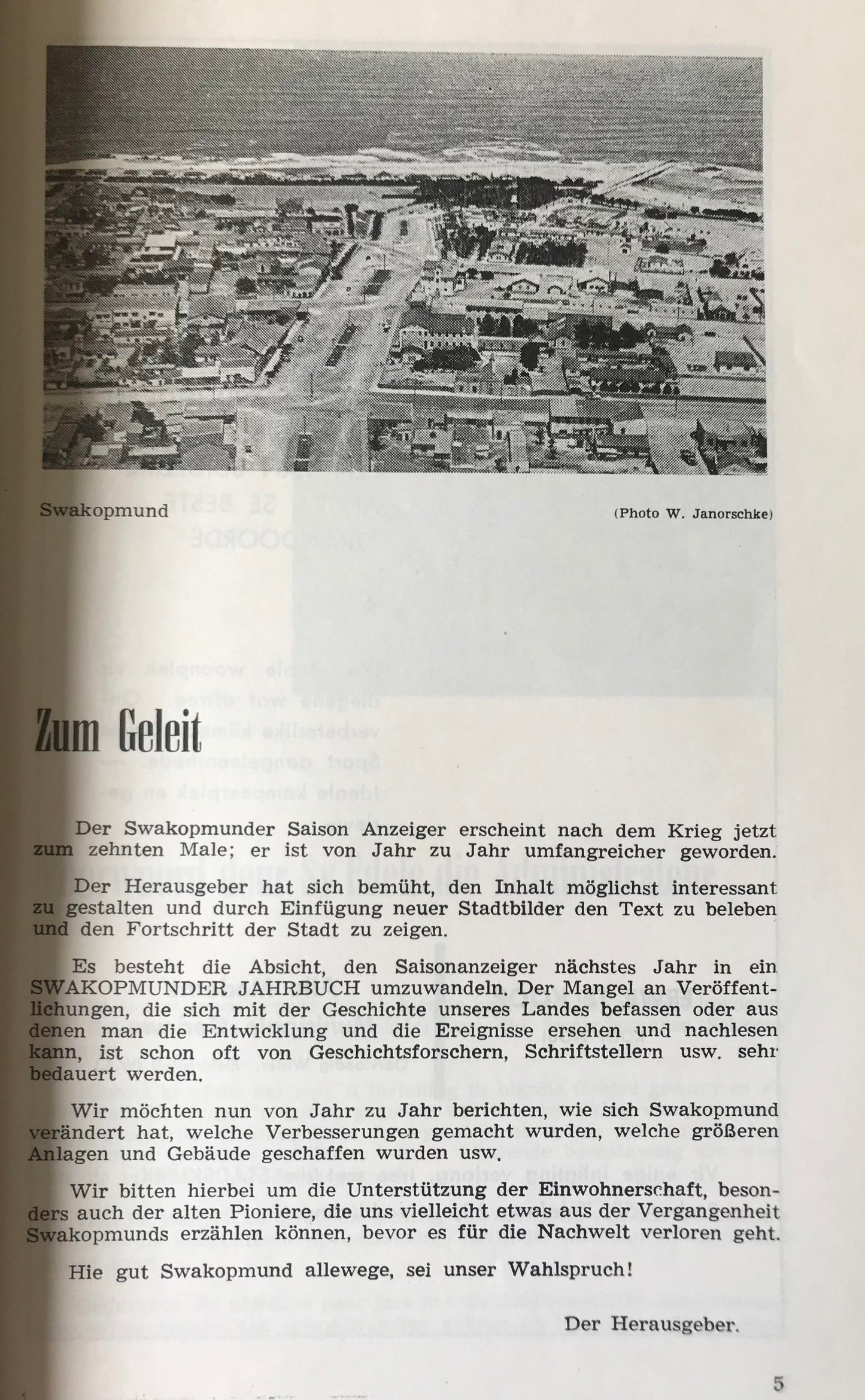 Book 2.20. SWA - Swakopmund 1959/60 - dreisprachiges Jahrbuch / Trilingual yearbook