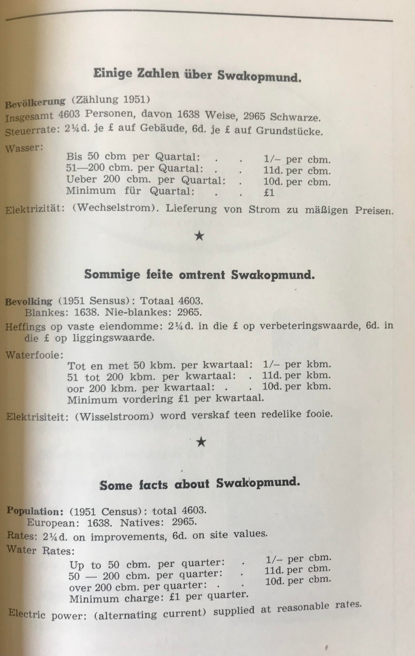 Book 2.21. - SWA - Swakopmund 1954/55 - dreisprachiges Jahrbuch / trilingual annual