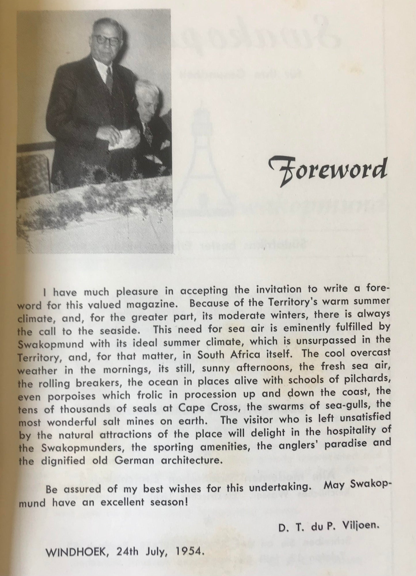 Book 2.21. - SWA - Swakopmund 1954/55 - dreisprachiges Jahrbuch / trilingual annual