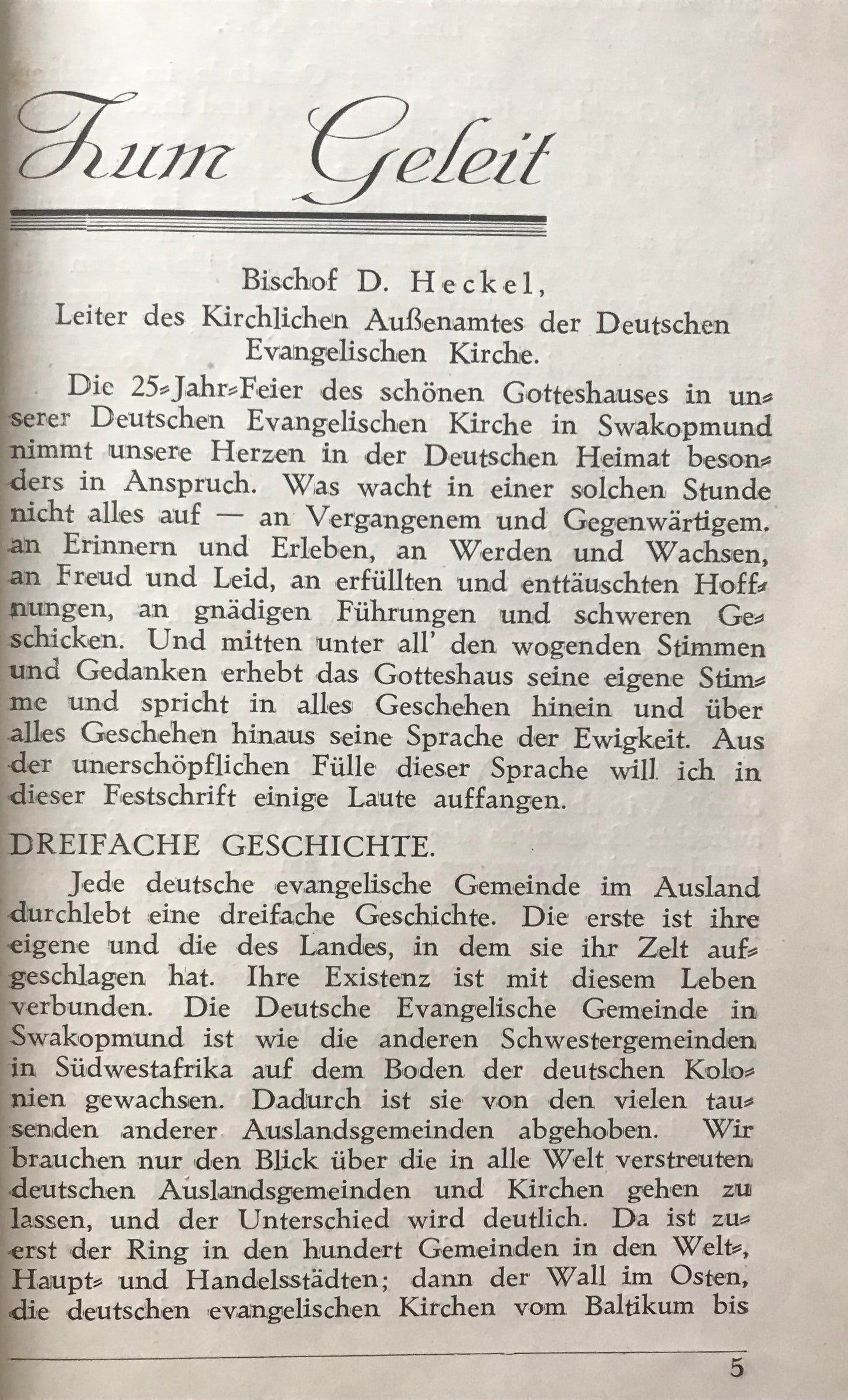Book 2.36 SWA - 25 Jahre Deutsche Evangelische Kirche Swakopmund / 25 Years German  Protestant Church Swakopmund