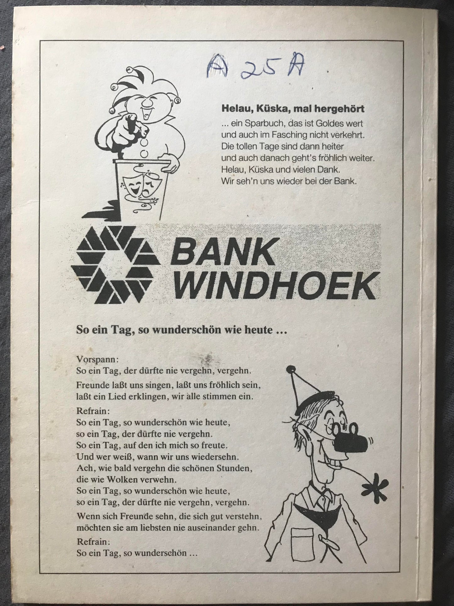 Book 2.38 Namibia - 8.Swakopmunder Karneval 1993 - Karnevalsheft - und Program
