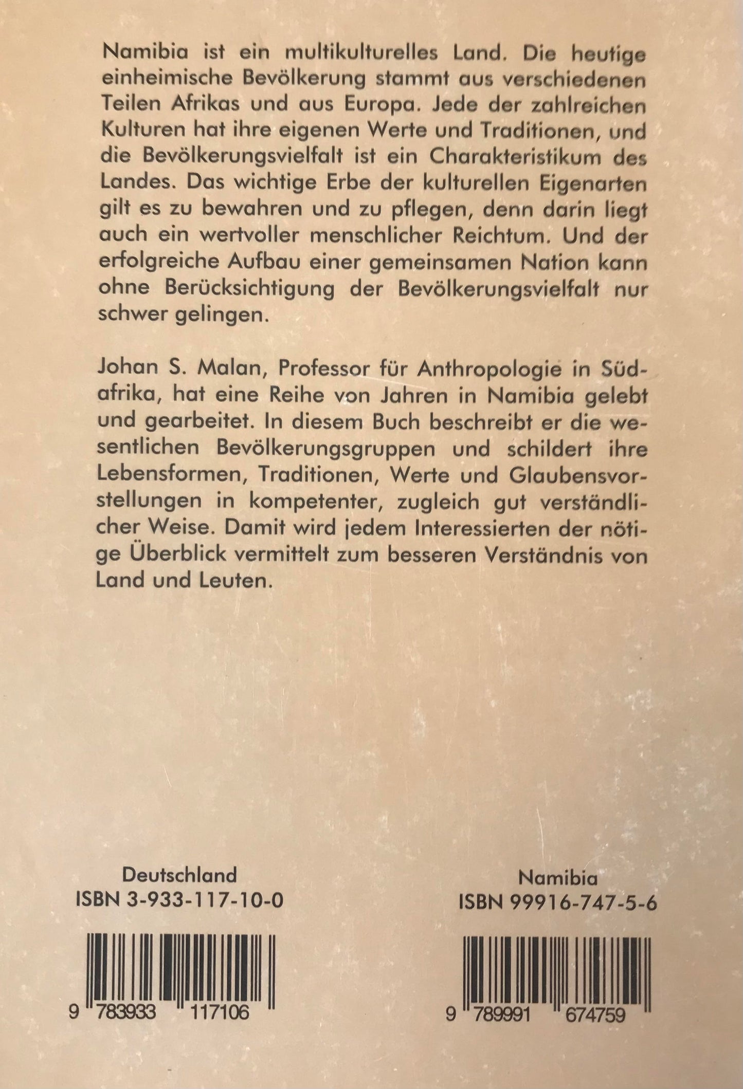 Book 2.8. Namibia - Die Völker Namibias - Johan S.Malan - 2.Auflage, 2000 / Namibia - The people of Namibia