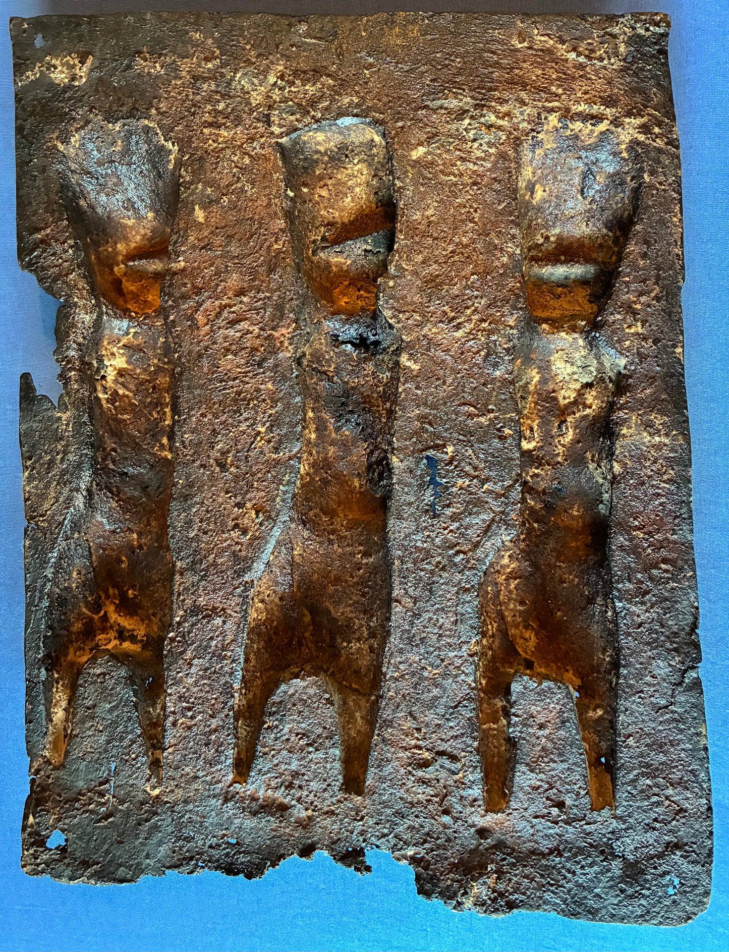 Bronce 1.1. - Yoruba  Bronze Plaque in lost-wax method of Ife tradition, 32 x 25cm - Yoruba - Ife Bronze Platte, 32 x 25cm