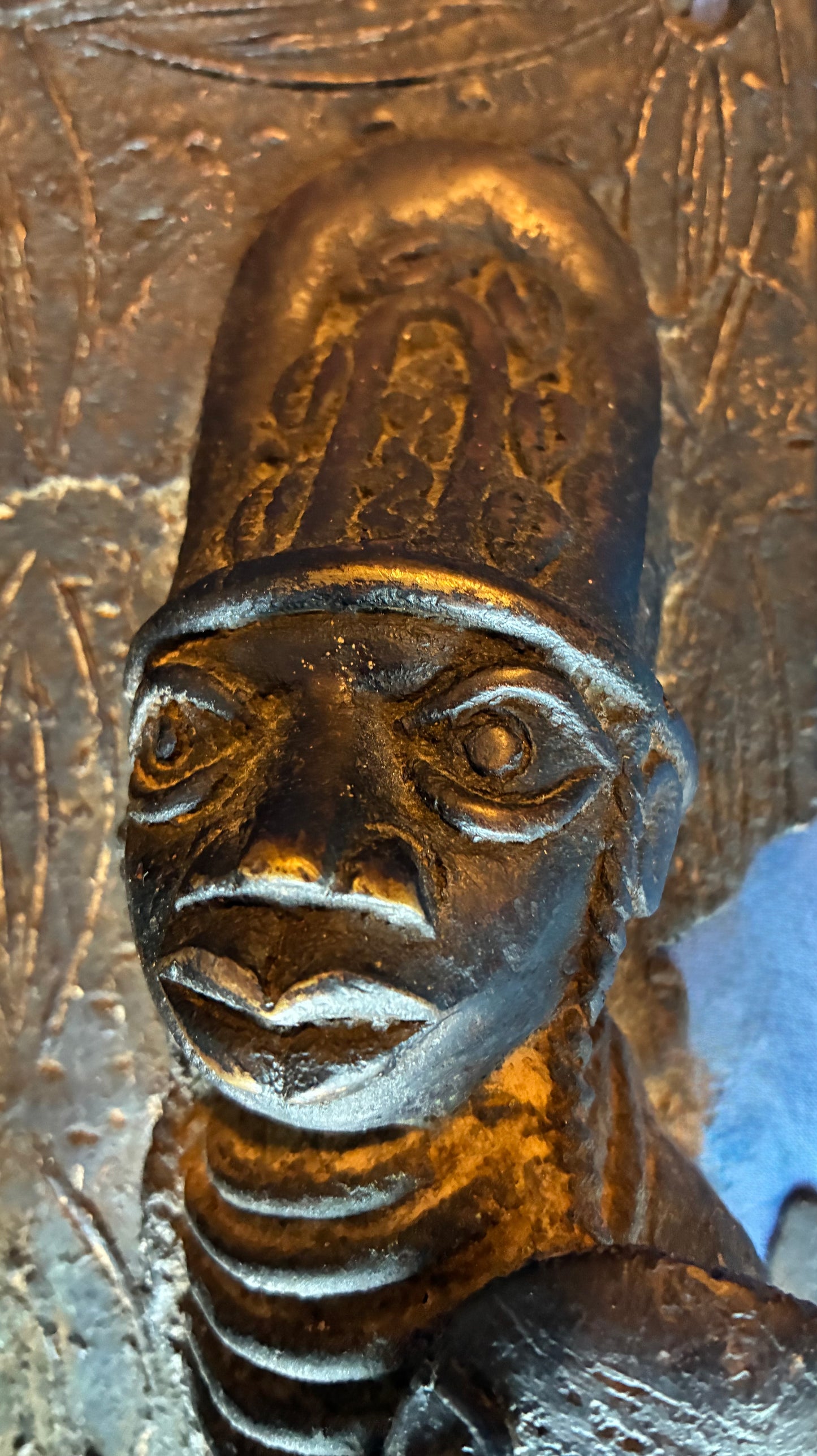 Bronce 1.1. - Yoruba  Bronze Plaque in lost-wax method of Ife tradition, 32 x 25cm - Yoruba - Ife Bronze Platte, 32 x 25cm