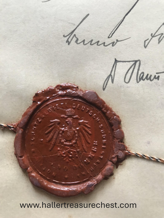 DOC DSWA 1919 - Ein gebundende Akte mit einer Sammlung von originalen Kontrakte von Dr. Hans Hirsekorn, Notar im Protektorat DSWA, Lüderitzbucht - sehr selten / GSWA - collection of contracts
