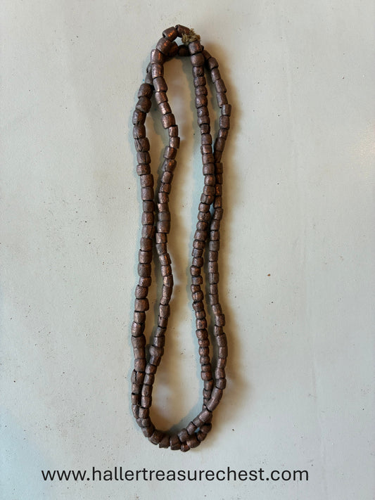 Jewellery 1.18. Traditionelle Halskette / Primitivgeld aus Kupferperlen des Namibischen Owambo-Stammes / Traditional necklace / primitive money made of copper beads from the Namibian Owambo tribe