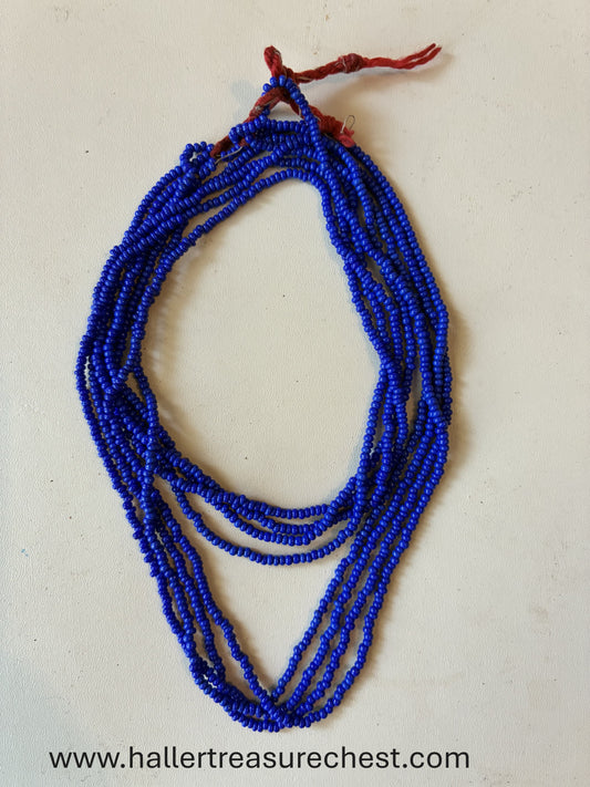Jewellery 1.28.Traditionelle Halskette aus Glastauschperlen des Namibischen Owambo-Stammes / Traditional necklace made from glass trade bead from the Namibian Owambo tribe