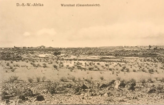PC0012a GSWA original postcard - Warmbad /  DSWA Orginal Postkarte -  Warmbad - J.C.Hubrich