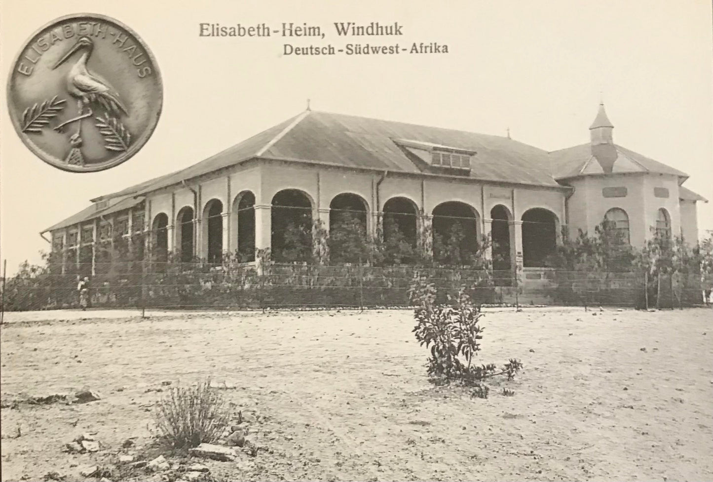 PC 0068 GSWA postcard - Elisabeth hostel - Windhuk / DSWA Postkarte - Elisabeth - Heim, Windhuk, 1908