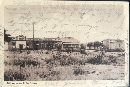 PC0148 - SWA - Otjiwarongo - mit SWA überstempelten Südafrika Briefmarken 1928 /