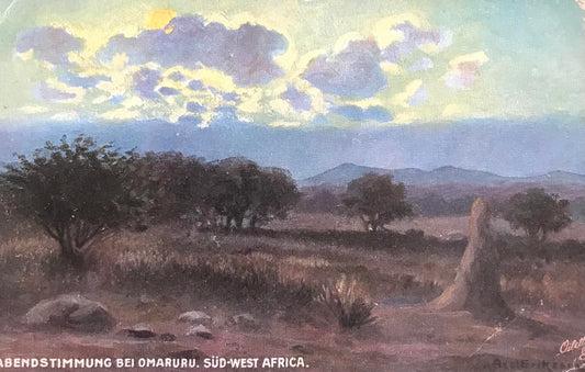 PC0150 - Abendstimmung bei Omaruru - 1921 - Verlag: Swakopmunder Buchhandlung / Evening atmosphere near Omaruru -1921 - Swakopmunder Buchhandlung collection