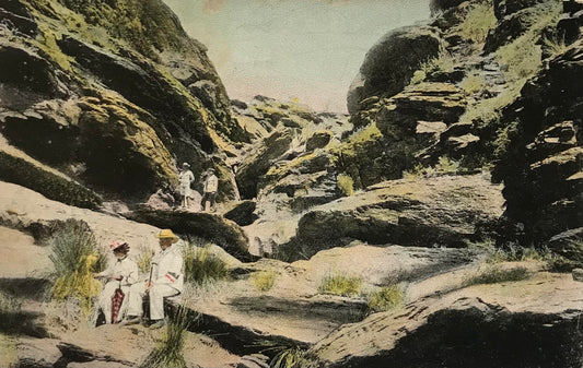 PC0155 - DSWA - Fels-Scenerie im Gebirge bei Windhuk - März 1903 /