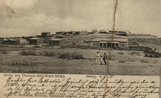 PC0169 - DSWA Feld-Postkarte - Gruss aus Gibeon, 1905, sehr selten/ GSWA field-postcard - Greetings from Gibeon, 1905