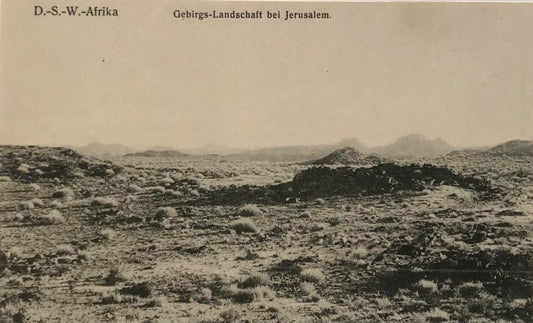 PC0177 - DSWA Postkarte - Gebirgs-Landschaft bei Jerusalem /  GSWA postcard - Mountain landscape near Jerusalem