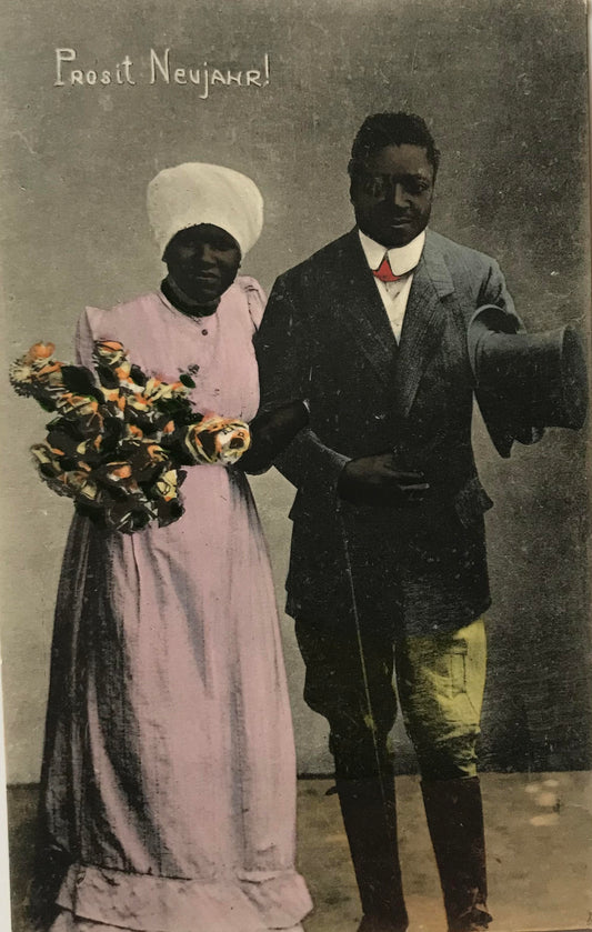 PC0198 - DSWA Postkarte - Prost Neujahr 1907 / GSWA postcard - Happy New Year! 1907