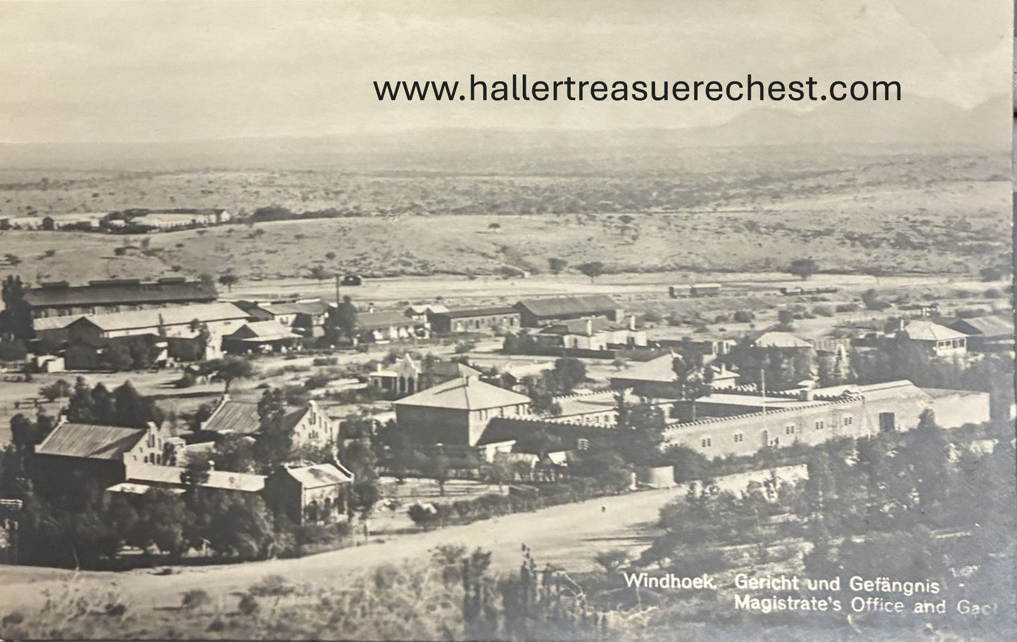 PC A 006.6. SWA Postkarte - Gericht und Gefängnis in Windhoek / SWA postcard - magistrate and gaol of Windhoek