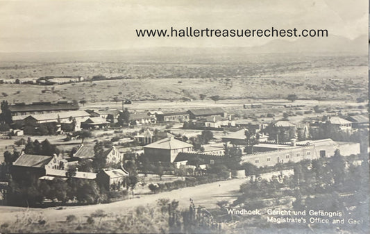 PC A 006.6. SWA Postkarte - Gericht und Gefängnis in Windhoek / SWA postcard - magistrate and gaol of Windhoek