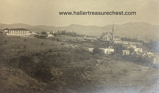 PC A 007.3. DSWA Postkarte - Sicht auf Christuskirche und Windhuk / GSWA postcard - view on Christuskirche and on Windhoek