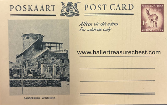 PC A 008.5 SWA Postkarte - Sanderburg, Windhoek / SWA post card - Sanderburg, Windhoek