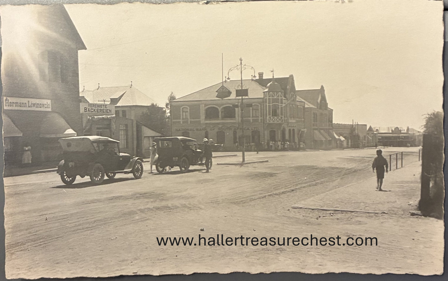 PC A 009.2 DSWA Postkarte - Kaiserstraße mit ersten Autos, Windhuk / DSWA - Ansichtskarte - Kaiserstraße mit ersten Autos in Windhuk