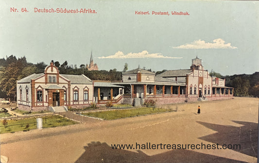 PC A 10.8. DSWA Postkarte - Kaiserliches Postamt, Windhuk / GSWA postcard - Emperor's Post office, Windhuk