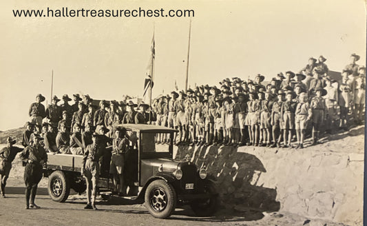 PC A 011.6 SWA Postkarte - Swakopmunder Pfadfinder in Uniform / Carte postale SWA - Scouts de Swakopmund en uniforme