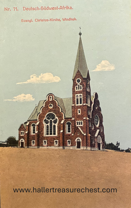 PC A013.1. DSWA Postkarte - Evangelische Christus-Kirche, Windhuk / GSWA postcar, Christuskirche, Windhuk