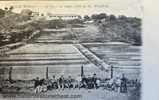 PC A015.6 - DSWA Postkarte - Hendrik Witbooi (X) als Gast 1896 in Kl.Windhuk / GSWA - Hendrik Witbooi (X) 1896 in Kl.Windhuk