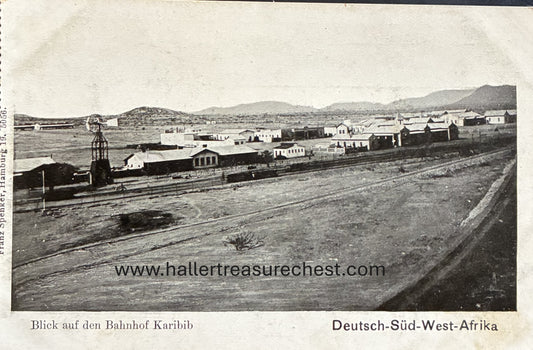 PC Nord-Süd 15.3. DSWA -Blick auf Bahnhof Karibib /  GSWA - view on train station of Karibib