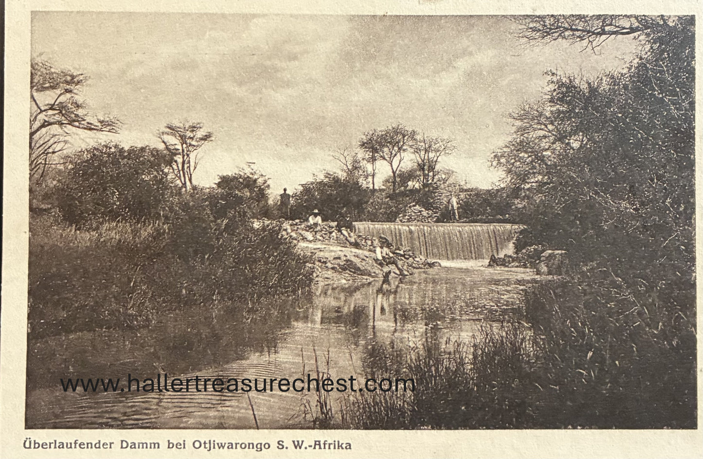 PC Nord-Süd 15.4. DSWA - Überlaufender Damm bei Otjiwarongo / GSWA - overflowing dam at Otjiwarongo
