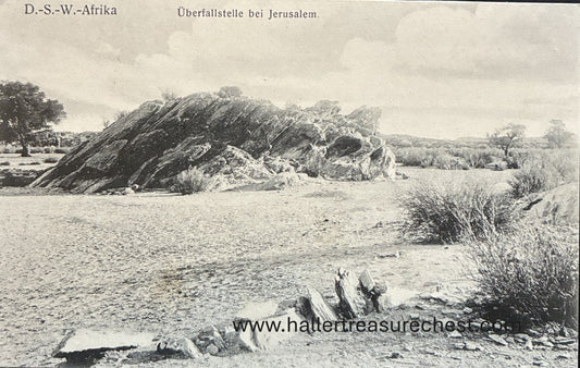 PC Nord-Süd 25.6. DSWA – Überfallstelle bei Jerusalem / GSWA - Ambush site near Jerusalem