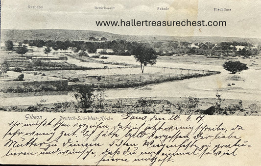 PC Nord-Süd 3.3. DSWA Ansicht auf Gibeon 1907 /  GSWA View on Gibeon 1907